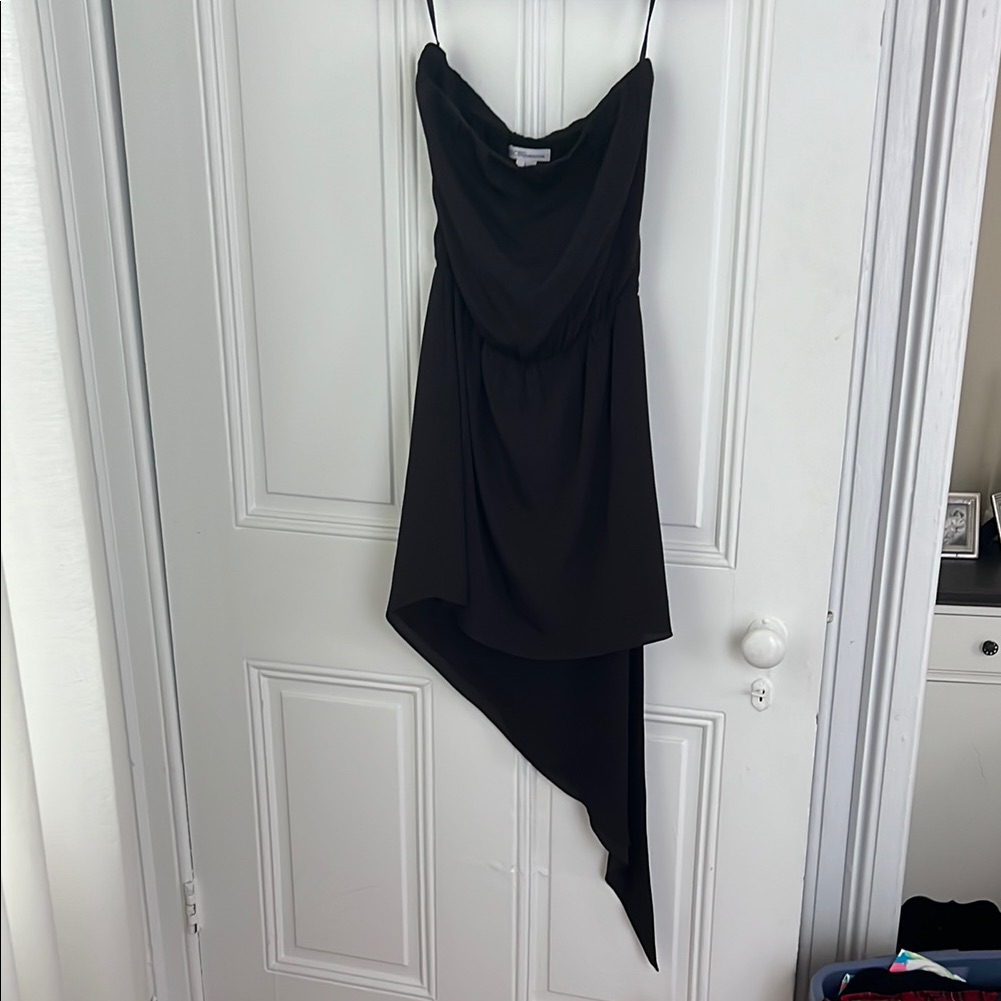 Bcbgeneration Black Asymmetrical Cocktail Dress Sleeveless